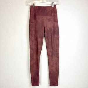 MAURICES BODY CORP LEGGINGS SIZE XS COLOR: PURPLE  HAS POCKETS GREAT CONDITION